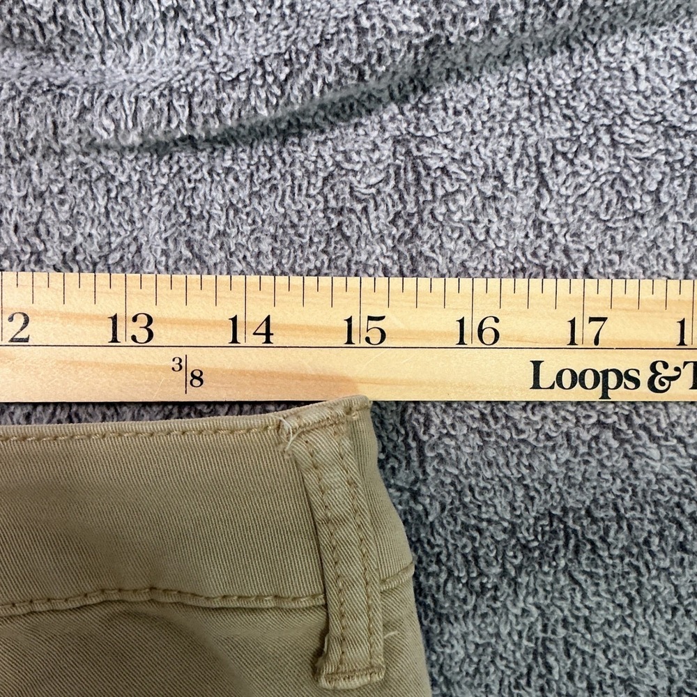 American Eagle Skinny Chino Pants Womens 10 Khaki Tan Super Stretch Low Rise - Picture 6 of 8